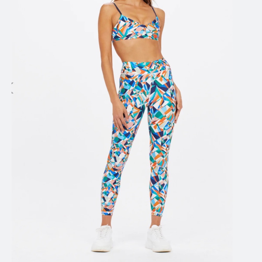 The Upside Kaleidoscope MIDI Leggings NWT Size 6